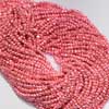 Natural Pink Color Coated Pyrite Micro Faceted Beads Rondelles Length 14 Inches and Size 4mm approx. 